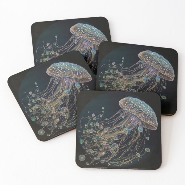 Item preview, Jellyfish Glowing Magic 1 designed and sold by ImaginationbyAI.