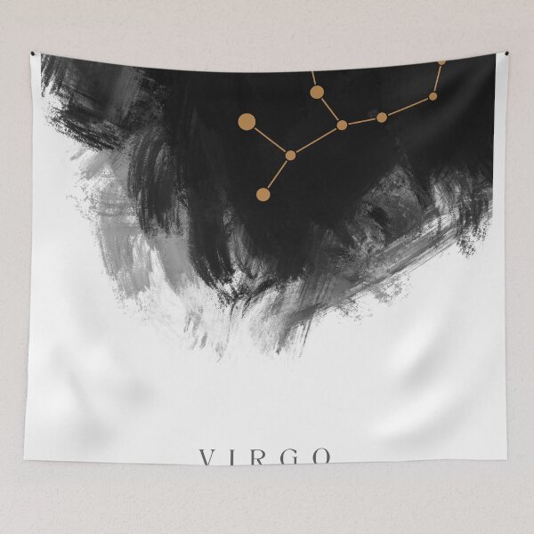Item preview, Virgo Zodiac Sign - Minimal Print - Zodiac, Constellation, Astrology, Good Luck, Night Sky - Blue designed and sold by Studio Grafiikka.