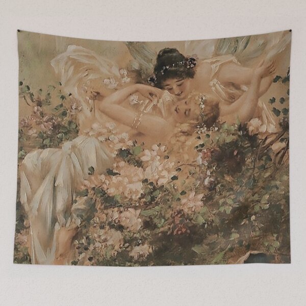 Item preview, Vintage Renaissance Floral Light Academia Sapphic Aesthetic designed and sold by Freshfroot.