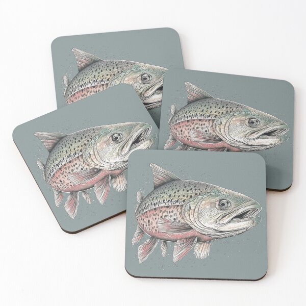 Item preview, Rainbow Trout Abstract designed and sold by MountainPaws.