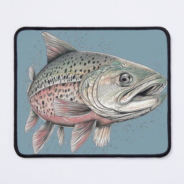 Item preview, Rainbow Trout Abstract designed and sold by MountainPaws.