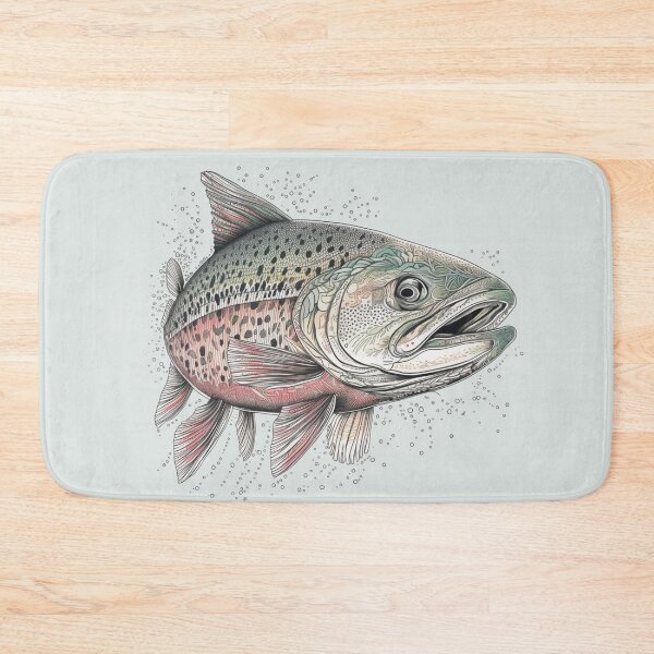 Item preview, Rainbow Trout Abstract designed and sold by MountainPaws.