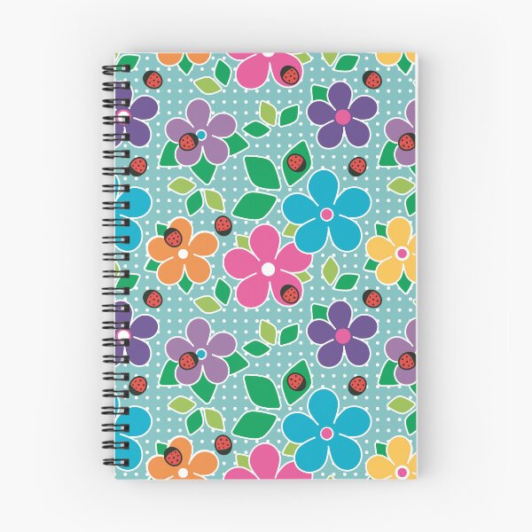 Item preview, Cute Ladybugs and Flowers Surface Repeat Pattern Polka Dots Light Green designed and sold by MoePark.