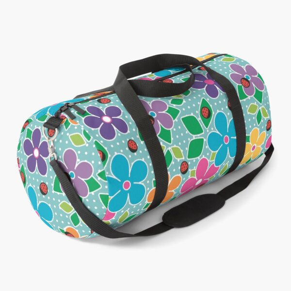 Item preview, Cute Ladybugs and Flowers Surface Repeat Pattern Polka Dots Light Green designed and sold by MoePark.