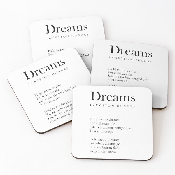 Item preview, Dreams - Langston Hughes Poem - Literature - Typography 2 designed and sold by Studio Grafiikka.