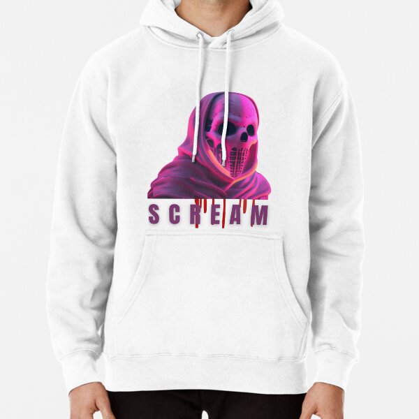 scream pink hoodie