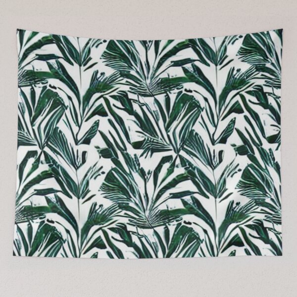 Item preview, Abstract Leaf Pattern on White designed and sold by calibrit.