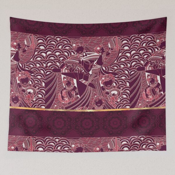 Item preview, Burgundy Krishana designed and sold by lifeinspired4u.