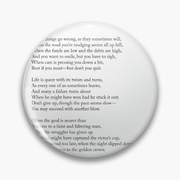 Item preview, Keep Going - Edgar Guest Poem - Literature - Typography Print 2 designed and sold by Studio Grafiikka.