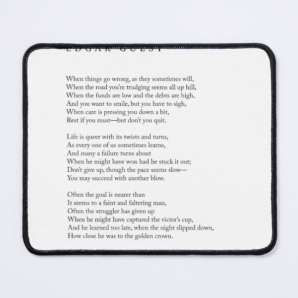 Item preview, Keep Going - Edgar Guest Poem - Literature - Typography Print 2 designed and sold by Studio Grafiikka.