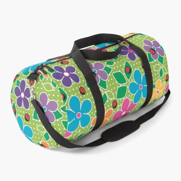 Item preview, Cute Ladybugs and Flowers Surface Repeat Pattern Polka Dots Chartreuse designed and sold by MoePark.