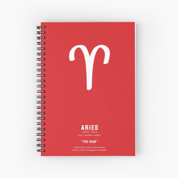 Artikel-Vorschau von Aries Print - Zodiac Signs Print - Zodiac Posters - Aries Poster - Red and White - Aries Traits, designt und verkauft von Studio Grafiikka.