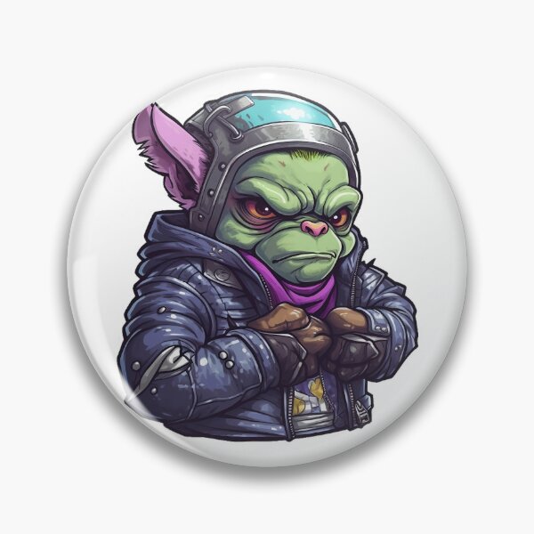Item preview, Burly Biker Gremlin designed and sold by HilltopGraphics.