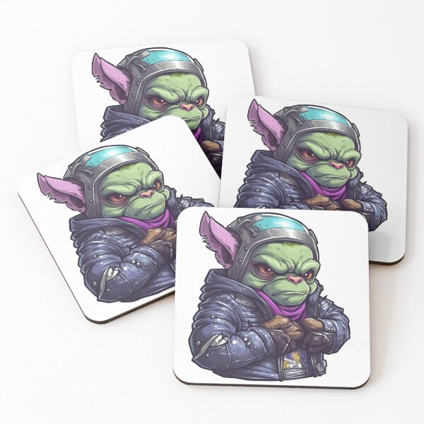 Item preview, Burly Biker Gremlin designed and sold by HilltopGraphics.