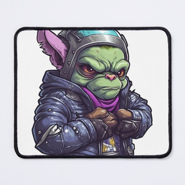 Item preview, Burly Biker Gremlin designed and sold by HilltopGraphics.