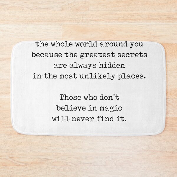 Item preview, Most Unlikely Places - Roald Dahl Quote - Literature - Typewriter Print designed and sold by Studio Grafiikka.
