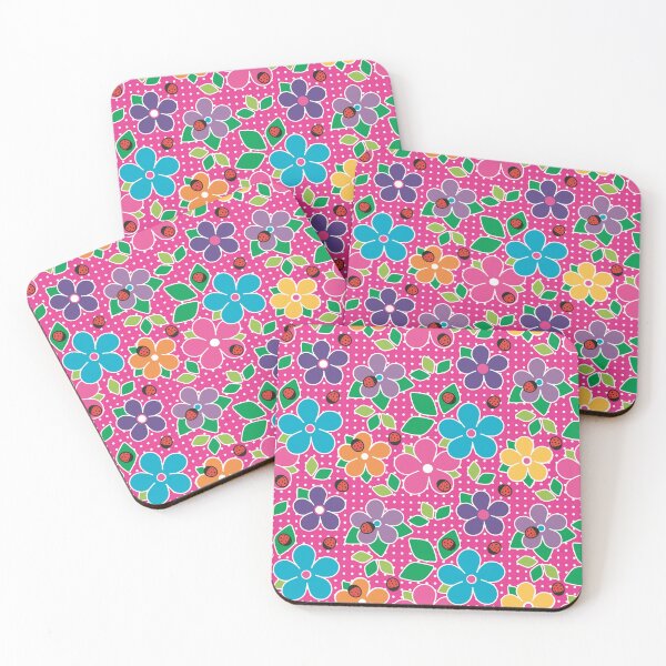 Item preview, Cute Ladybugs and Flowers Pattern designed and sold by MoePark.