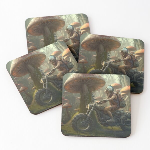 Item preview, The Mushroom Grove Rider: A Timeless Journey designed and sold by Diego Re.