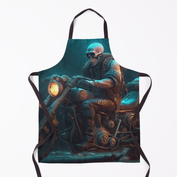 Item preview, Bad Ass Skeleton Biker Waiting On His Bike designed and sold by Diego Re.