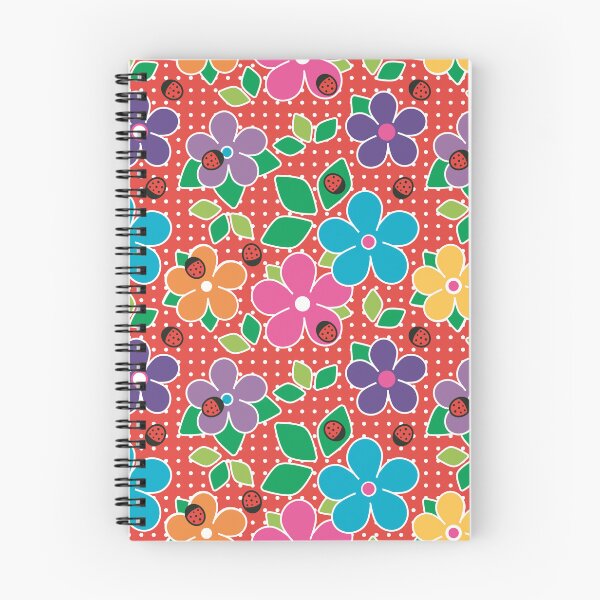 Item preview, Cute Ladybugs and Flowers Surface Repeat Pattern Polka Dots Red designed and sold by MoePark.