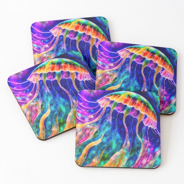Item preview, Rainbow Jellyfish 2 designed and sold by ImaginationbyAI.