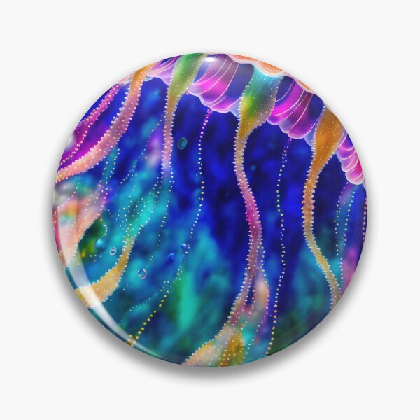 Item preview, Rainbow Jellyfish 2 designed and sold by ImaginationbyAI.