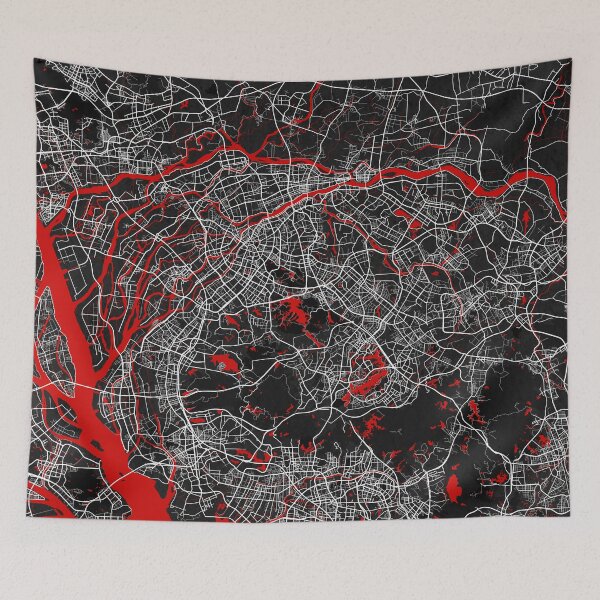 Item preview, Dongguan City Map of Guangdong, China - Oriental designed and sold by deMAP.