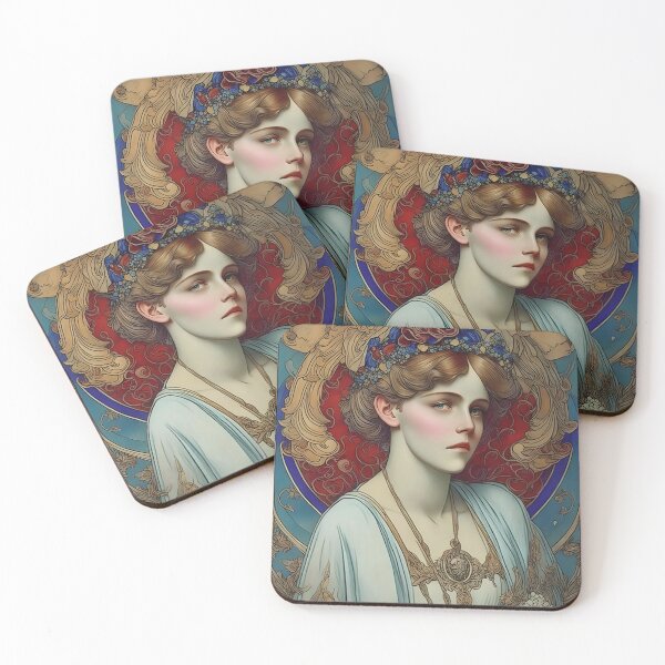Item preview, Art Nouveau Inspired By Alphonse Mucha Sarah Bernhardt designed and sold by Tamas Das.