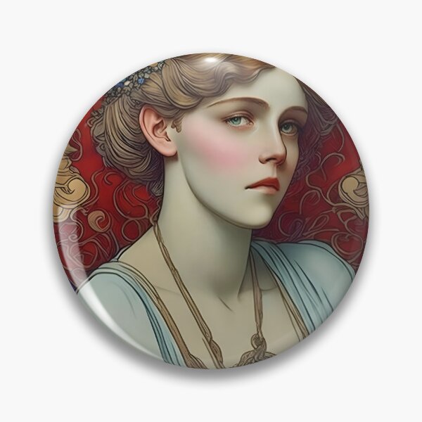 Item preview, Art Nouveau Inspired By Alphonse Mucha Sarah Bernhardt designed and sold by Tamas Das.