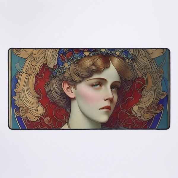 Item preview, Art Nouveau Inspired By Alphonse Mucha Sarah Bernhardt designed and sold by Tamas Das.