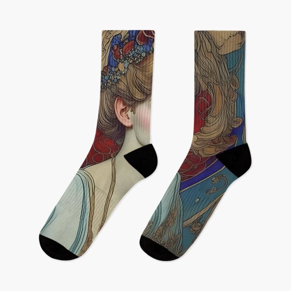 Item preview, Art Nouveau Inspired By Alphonse Mucha Sarah Bernhardt designed and sold by Tamas Das.