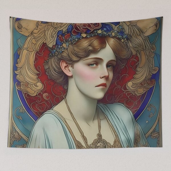Item preview, Art Nouveau Inspired By Alphonse Mucha Sarah Bernhardt designed and sold by Tamas Das.