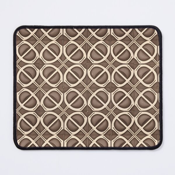 Item preview, Retro Tile Pattern brown shades and beige designed and sold by RetroTile.