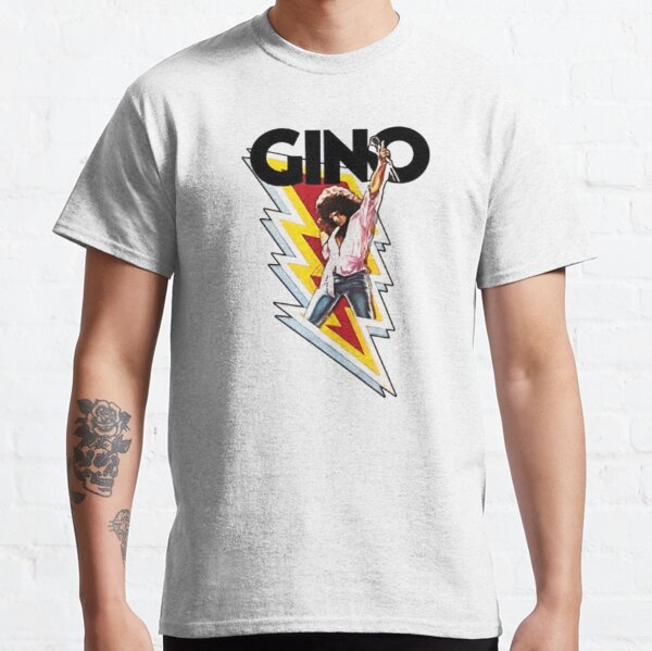Gino Odjick Name and Number Banner Wave T-Shirt - Black - Tshirtsedge