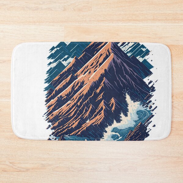 Item preview, Vibrant Vector Art: Retro Mountain Splash Illustration designed and sold by RedArtG09.