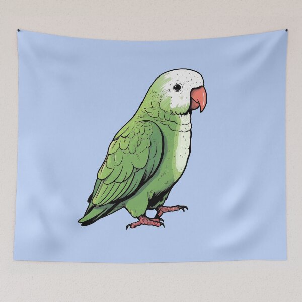 Item preview, Green Monk Parakeet designed and sold by DerSenat.