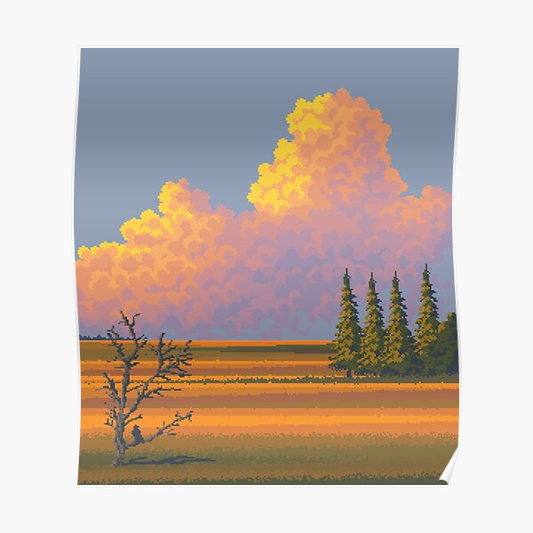 Pixel art esthétique Poster