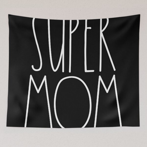 Item preview, Super Mom White Rae Dunn Inspired Farmhouse Decor designed and sold by FineElephant.