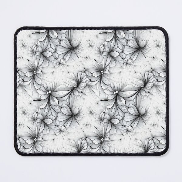 Item preview, black fractal flower connections designed and sold by Cizzit.