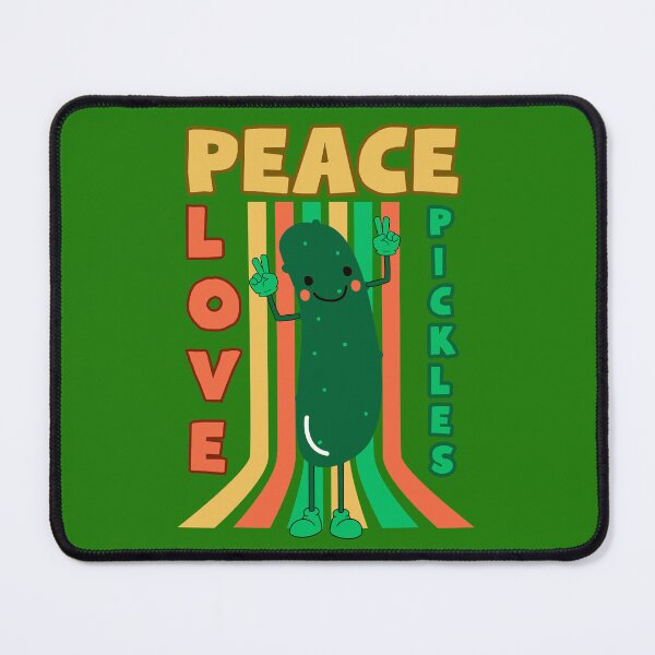 Item preview, Peace Love Pickles: Colorful, Funny, retro pickle for Pickle Lovers! designed and sold by Drzamag.