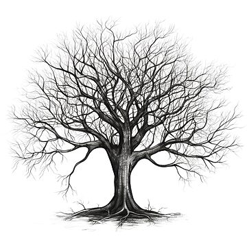 Hand Drawn Black Tree Without Leaves, Isolated On White Background.  Branches Of Small Plant Illustration. Simple Gray Sketch. Royalty Free SVG,  Cliparts, Vectors, and Stock Illustration. Image 91740556.