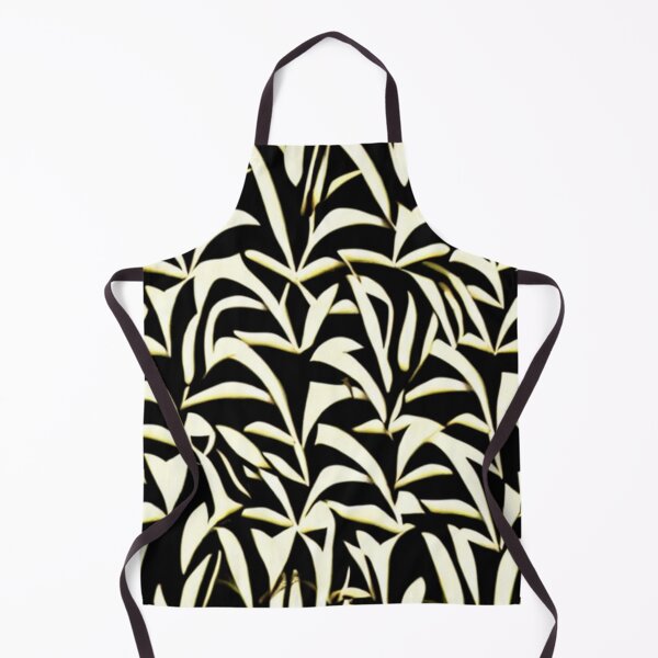 Item preview, Abstract Black and White Leaf Pattern designed and sold by calibrit.
