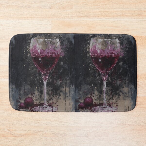 Item preview, Wine glass water color designed and sold by zand-n-zive.