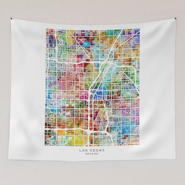 Item preview, Las Vegas City Street Map designed and sold by ArtPrints.