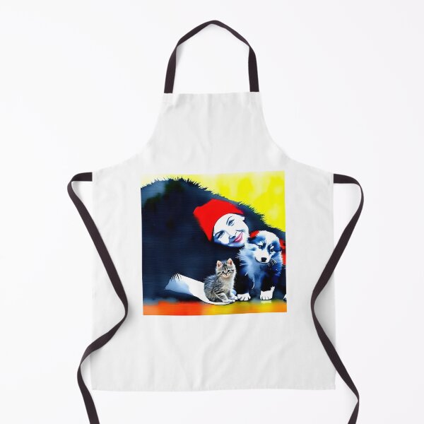 Item preview, Pet Mother With a Kitten and Puppy designed and sold by TaraTs.