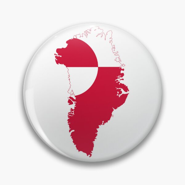 Item preview, Flag Map of Greenland designed and sold by Beluga Cat.