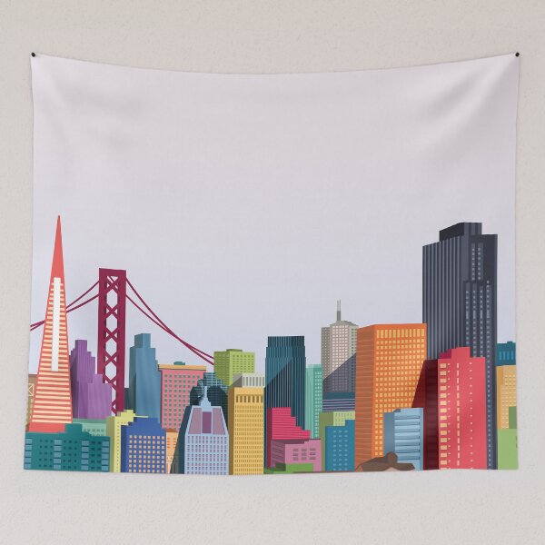 Item preview, San Francisco Illustration designed and sold by felitago.