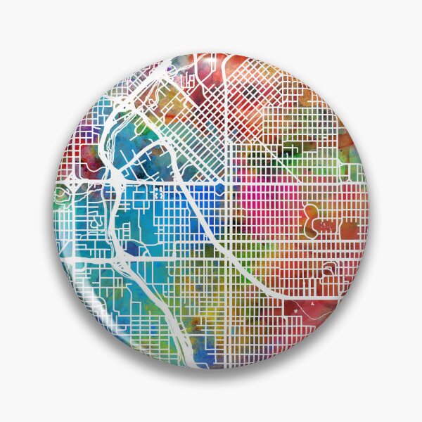 Artikelvorschau, Denver Colorado Street Map entworfen und verkauft von ArtPrints.