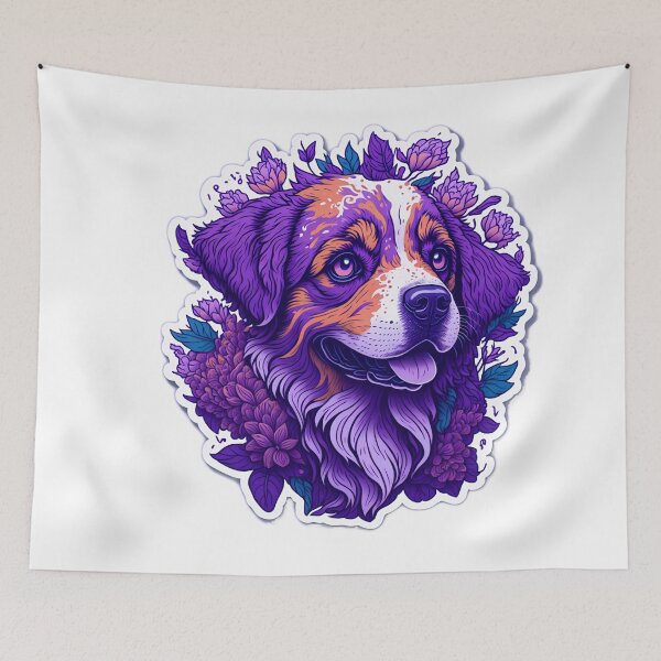 Item preview, Whimsical and Quirky: A 3D Vector Art Sticker of a Happy Dog designed and sold by RedArtG09.