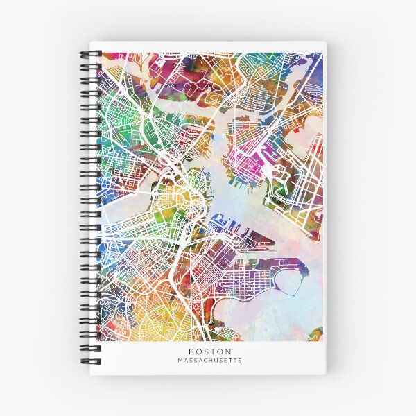 Item preview, Boston Massachusetts Street Map designed and sold by ArtPrints.